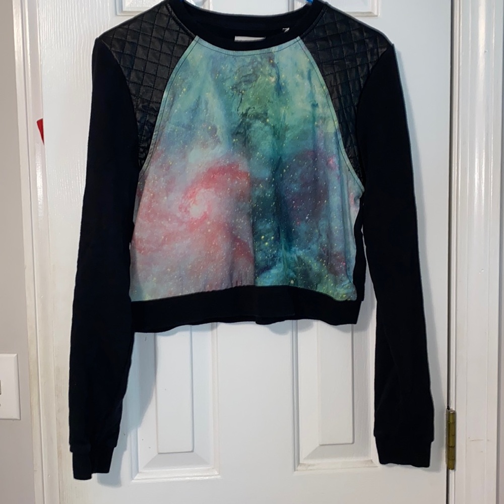 LA: Hearts Long Sleeve Crop Top